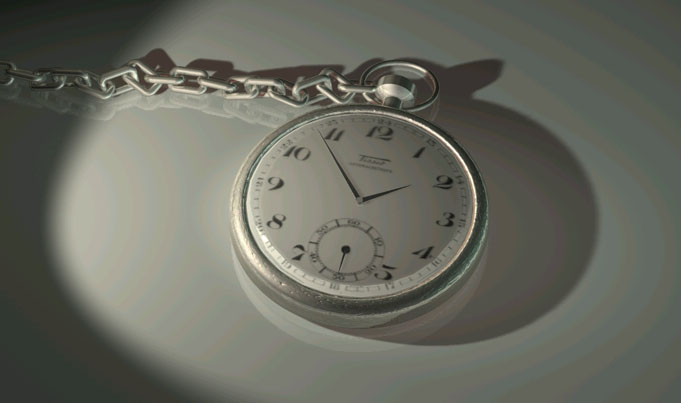 3D-Ansicht Taschenuhr